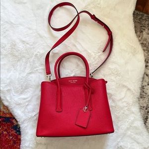 Kate Spade Margaux Medium Satchel in Hot Chili
